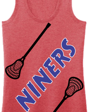 79ers Ladies Triblend Tank Top Lacrosse Sticks