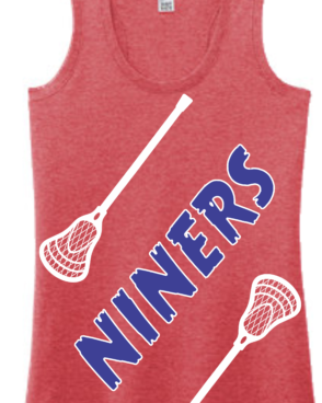 79ers Ladies Triblend Tank Top Lacrosse Sticks